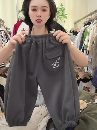 【高品质】儿童卫裤男童女童春秋款运动休闲裤长裤韩版宽松百搭裤子#面料柔软亲肤 #童装穿搭 #运动休闲 #潮童穿搭 #透气舒适