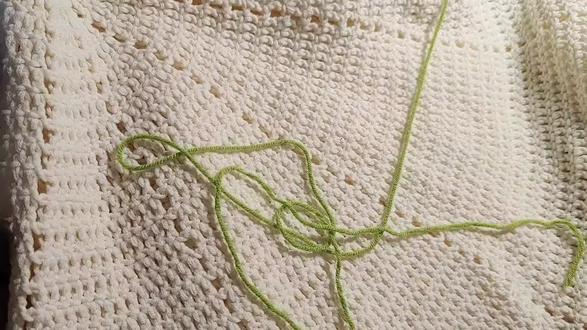 叶子钩织教程#钩针编织 #钩织叶子 #毛线