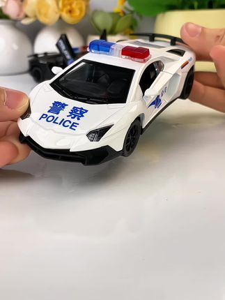 儿童兰博合金警车玩具车跑车赛车110警察玩具车小汽车模型基尼男#儿童玩具 #小朋友玩具 #玩具车 #孩子玩具