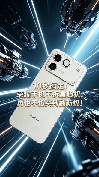 10秒搞定!荣耀手机不拆盒验机,再也不怕买到翻新机!#荣耀win #荣耀magic8pro #荣耀500 #荣耀x80i