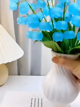 #手工花制作 网红双拼铃兰花手工DIY材料包自制花束母亲节送手工花束diy材料包#手工花 #创意手工