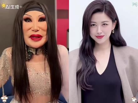 要看见眼前这一幕,才知道女明星医美脸和自然脸的区别这么大#韦雪 #面膜 #胶原蛋白 #护肤 #精致女人必备