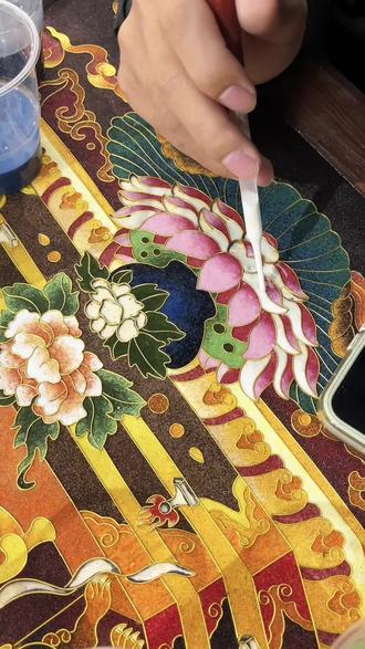 不执着于结果,过程才有意义#景泰蓝#绘画