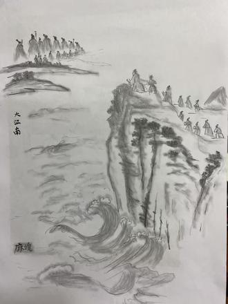 《大江南》刀郎 听歌学画