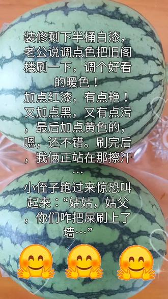 “姑姑,姑父,你们咋把屎刷上了墙…”