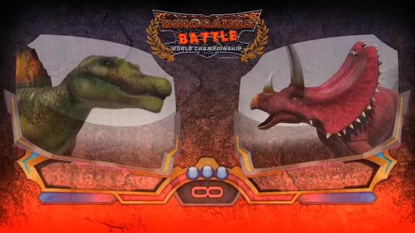 # 恐龙争霸#五角龙#棘龙