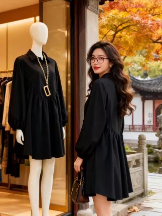 复古风宽松翻领长袖双兜衬衫女设计感小众上衣洋气衣服女#时尚气质穿搭#高级感穿搭#优雅气质 #高端大气#减龄气质@DOU+上热门@抖加上热门dou+热点宝
