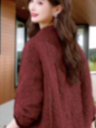 中老年棒球服外套女2025春秋新款时尚宽松小个子妈妈短款提花上衣#优雅气质 #谁穿谁漂亮 #减龄气质 #高端大气