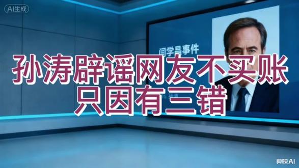 闫学晶事件孙涛辟谣网友不买账,只因孙涛有三错#公众人物 #严学晶 #孙涛 #辟谣 #网友