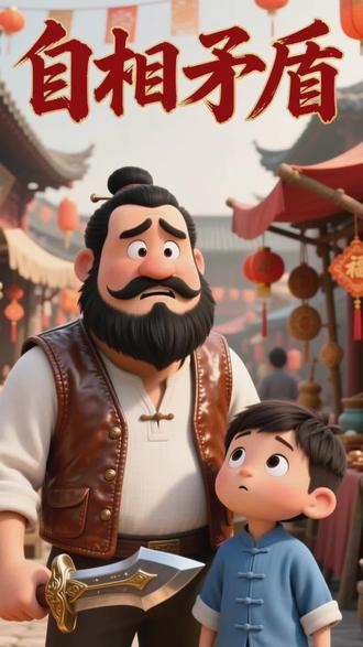 每日一篇成语故事《自相矛盾》#睡前故事 #儿童故事 #成语故事 #创作者灵感 #启蒙早教