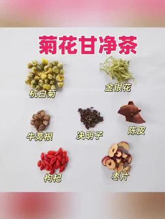 菊花茶 菊花决明子牛蒡根 味道不好喝但有用 一袋8副