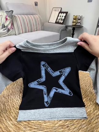 #女童上衣 #长袖t恤 #高品质童装 #秋季穿搭 #韩系穿搭