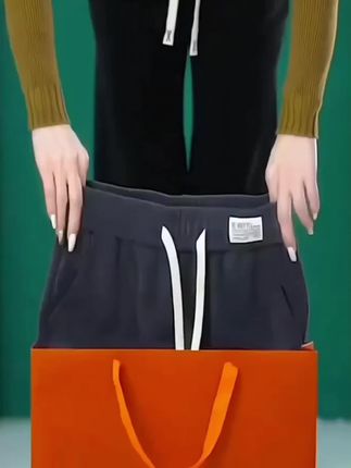 窄版阔腿裤女秋冬2024新款高腰显瘦外穿宽松垂感加绒休闲直筒裤子#阔腿裤#窄版阔腿裤 #休闲直筒裤 #百搭神裤 #藏肉显瘦穿搭