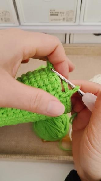 加大版一体钩织青蛙包钩织教程三#青蛙 #钩织教程 #钩织小物件 #毛线 #手工