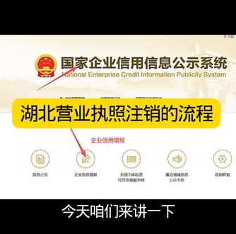 湖北营业执照注销流程 #湖北 #武汉 #湖北营业执照注销 #个体户 #公司注销