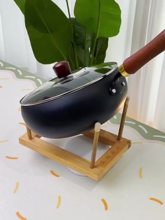 【开锅发货】古法大肚锅正宗家用小铁锅不粘锅平底炒锅通用炒菜锅#炒菜锅 #大肚锅 #炒锅 #厨房炒菜锅 #不粘锅
