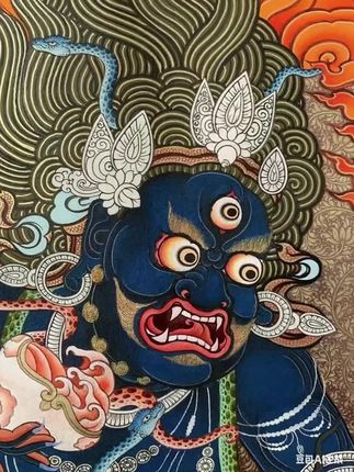 黑财神偏 财 之首  #唐卡 #黑财神