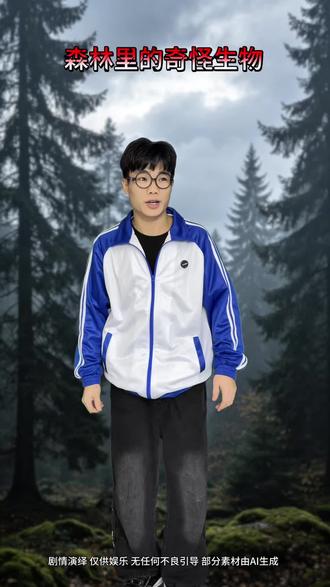 森林里的奇怪生物!#万万没想到 #剧情反转 #一人分饰多角