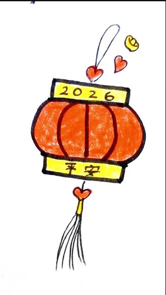 大红灯笼🏮高高挂#画渣本渣 #简笔画 #画画 #一学就会的简笔画 #过年
