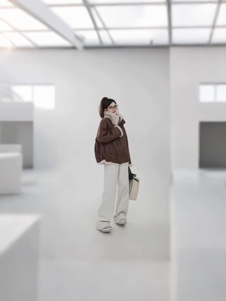 #高级感穿搭 #皮毛一体外套 #冬季保暖穿搭 #时尚短外套 #毛毛外套