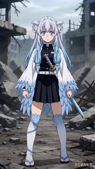 #oc #鬼灭之刃oc #AI创作。