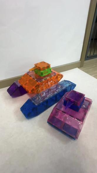 🧩磁力片的1000种玩法|作战坦克
#磁力片 #磁力片搭建 #磁力片坦克 #宝宝益智玩具游戏 #培养宝宝的动手能力