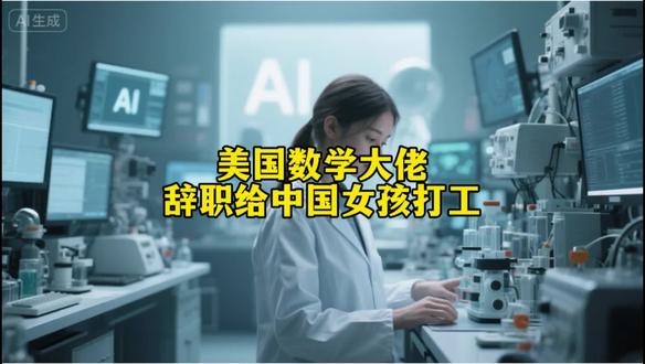 美国数学大佬,辞职给中国女孩打工。#科普#科技#AI#涨知识