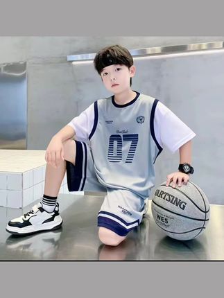 儿童装男童速干运动套装2025新款中大童篮球服套装 #高品质童装 #童装穿搭 #夏季穿搭 #短袖男童套装