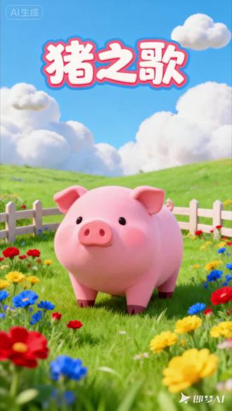 《猪之歌》猪!你的鼻子有两个孔,感冒时的你还挂着鼻涕牛牛。猪!你有着黑漆漆的眼……#早教启蒙儿歌推荐 #儿歌 #创作者扶持计划 #儿歌100首最火 #0到3岁早教儿歌