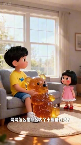 #小云雀AI #儿童益智 #儿童吃糖果视频