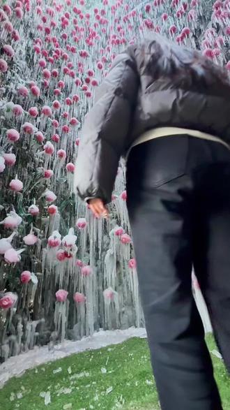 冰封的浪漫🌷 一眼就沦陷 #爱心冰瀑