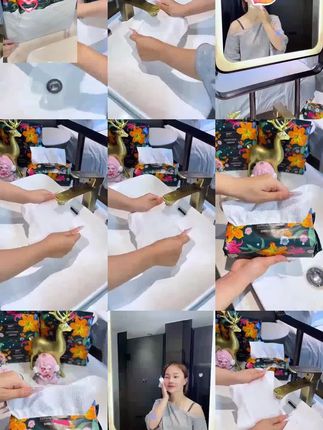 美妍辰拍一发六加厚一次性珍珠纹抽取式干湿两用洁面巾洗脸巾#视频同款 #家庭用品#好物分享