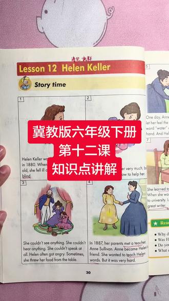 #冀教版小学英语 #冀教版英语六年级下册 #冀教版英语 冀教版小学英语六年级下册第十二课知识点讲解