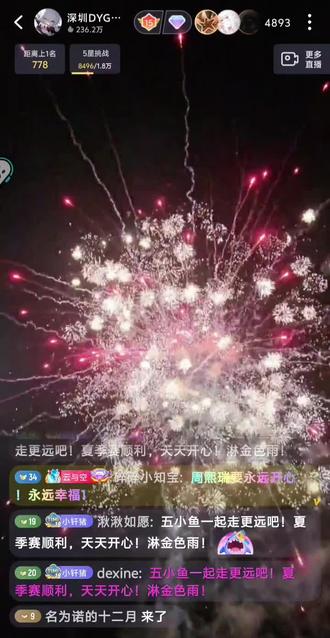 我在烟花下许愿愿你心想事成 #深圳DYG #深圳DYG落空 #kpl篝火晚会