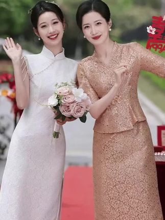 #温柔气质穿搭 #国庆婚宴穿搭 #真的太美了