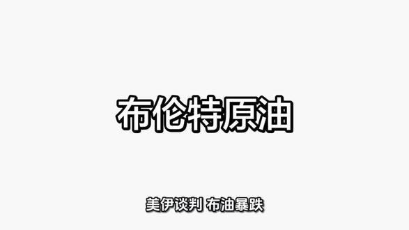 布伦特原油大跌 #行业大揭秘 #金融常识普及 #资产配置冷知识 #美伊冲突#原油大跌