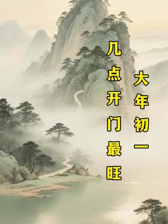 大年初一几点开门最吉利?#传统文化 #民间习俗 #大年初一#国学智慧