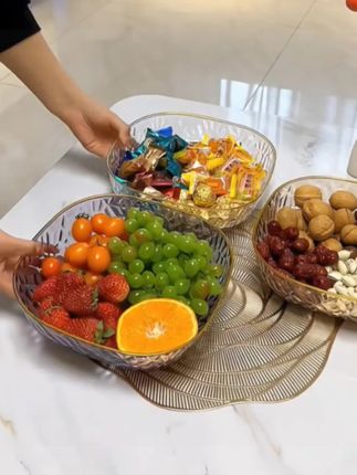 #水果盘 #客厅果盘零食盘 #果盘 #干果盘轻奢高档 #超便宜超划算