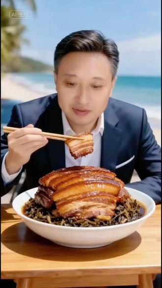 #梅菜扣肉 AI生成仅供娱乐