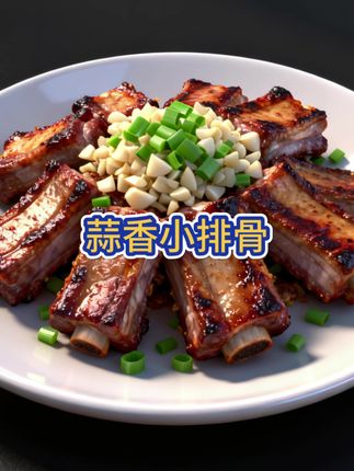 #家常菜 #美食 #太香啦 #舌尖美味 #解馋 散养黑猪蒜香小排骨