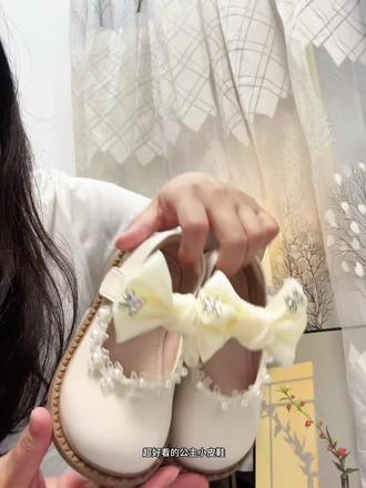 超美超仙的公主风小皮鞋,配裙子配礼服就是小公主本主啊#女童小皮鞋 #女童公主鞋 #女童凉鞋