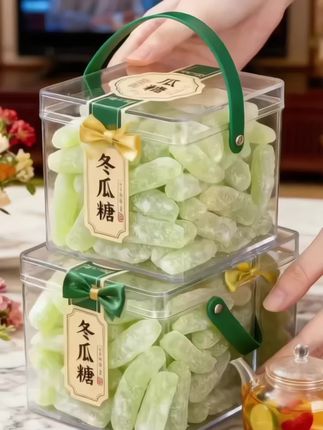 老式冬瓜糖,一口梦回童年!软糯香甜带冬瓜清香,精致便携,解馋送礼都合适。 #老式冬瓜糖 #童年味道 #健康小零食 #美味小零食 #冬瓜糖
