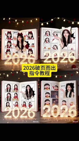 2026冲破漫画破页而出豆包指令教程来啦~#冲破漫画 #破页而出 #2026 #豆包ai ,#豆包P图已经nextlevel了 2026越来越好,顺风顺水,扶摇直上,心想事成