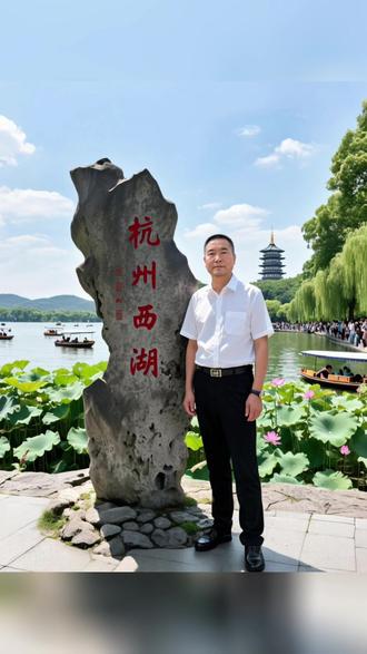 #AI西湖商务写真 #抖音ai创作