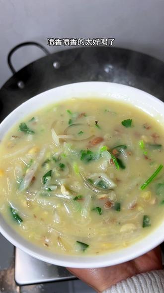 江苏徐州特色美食萝卜羹,喷香喷香的太鲜了,每吃过的一定要去做#萝卜羹#谁懂这一口的好吃程度 #把家乡的味道分享给大家 #江苏美食