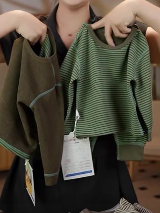 【7A抗菌】儿童蚕丝羊毛无骨保暖内衣套装男女童德绒秋衣裤中领内搭#童装搭配 #好物推荐🔥 #爆款热卖中 #新品上新 #秋季穿搭