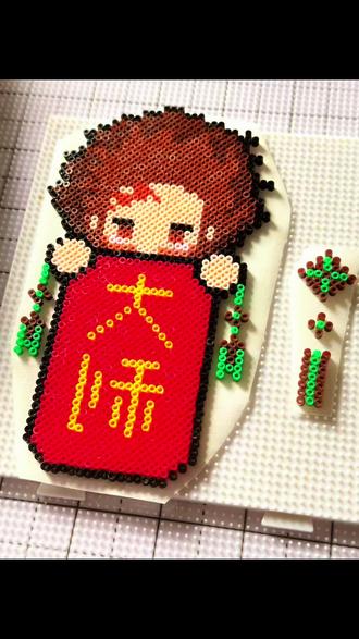 驯服烫画机第一天 #拼豆 #拼豆图纸 #烫画机 #鬼灭之刃