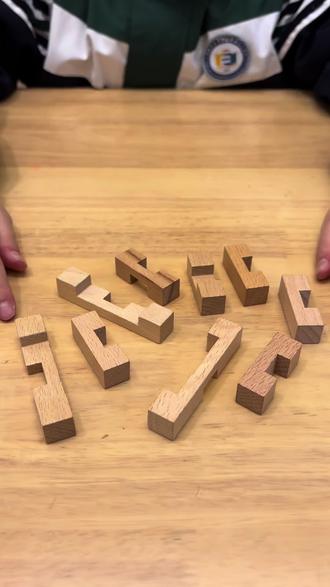 鲁班锁九通锁的组装拼搭#手工制作 #手工