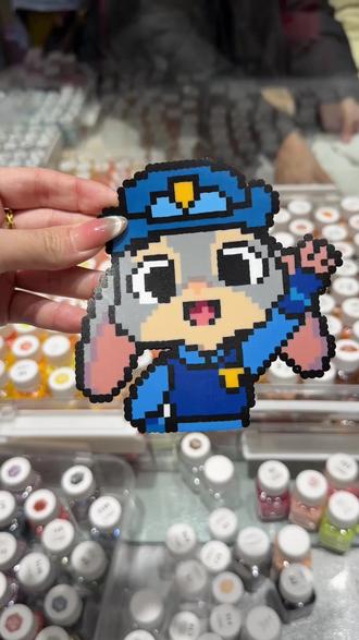 我是兔子警官~#拼豆