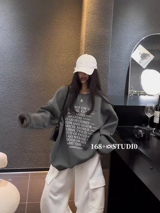 宽松韩版卫衣女装